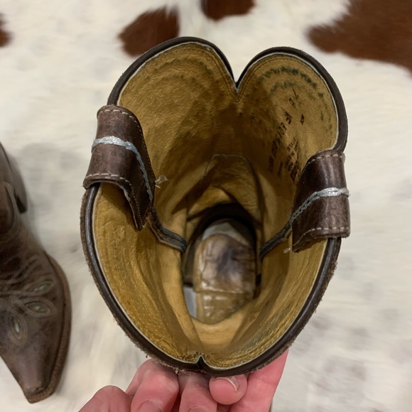 TONY LAMA • Leather Boots “Chocolate Rancho” - Picture 13 of 16